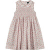 Maeve Smocked Dress, White And Pink - Dresses - 1 - thumbnail