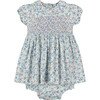 Mary Floral Smocked Dress, Multicolors - Dresses - 1 - thumbnail