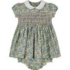 Pia Floral Smocked Dress, Multicolors - Dresses - 1 - thumbnail