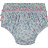 Leia Ruffle Floral Bloomer, Blue - Bloomers - 1 - thumbnail