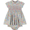 Jordan Floral Smocked Dress, Multicolors - Dresses - 1 - thumbnail