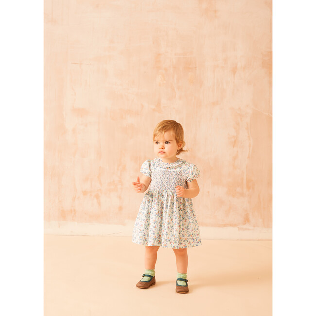 Mary Floral Smocked Dress, Multicolors - Dresses - 2