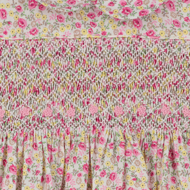 Manette Floral Smocked Dress, Multicolors - Dresses - 3
