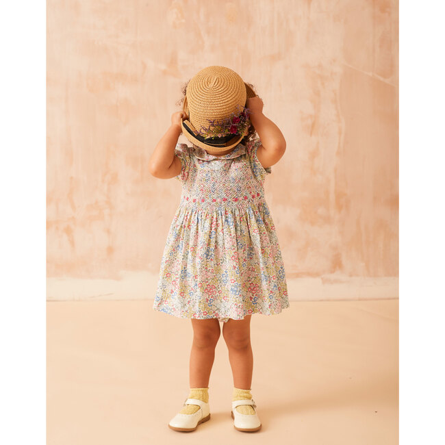 Jordan Floral Smocked Dress, Multicolors - Dresses - 2