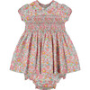 Haven Floral Smocked Dress, Pink - Dresses - 1 - thumbnail