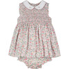 Franca Floral Smocked Dress, Multicolors - Dresses - 1 - thumbnail