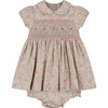 Erica Floral Smocked Dress, Multicolors - Dresses - 1 - thumbnail