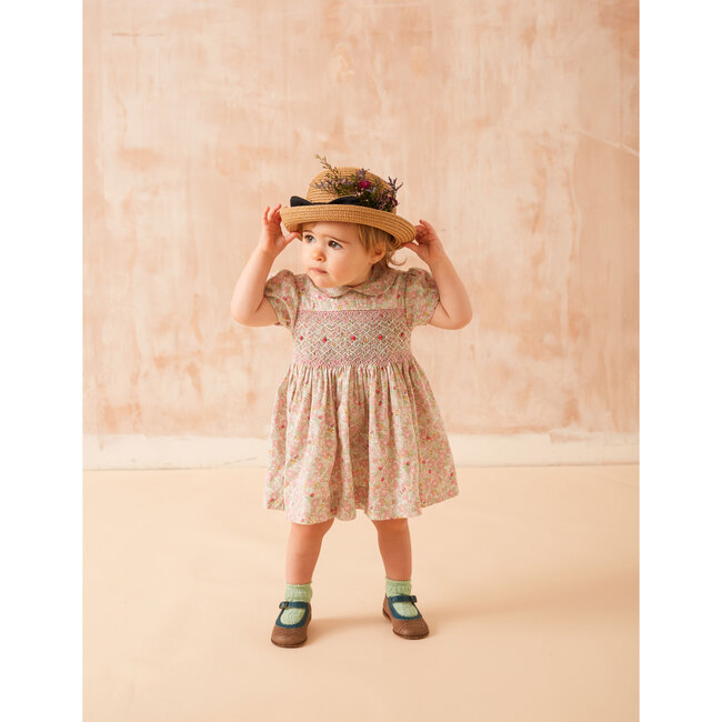 Erica Floral Smocked Dress, Multicolors - Dresses - 2