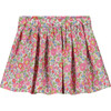 Ellamae Smoocked Ditsy Floral Skirt, Pink - Skirts - 4