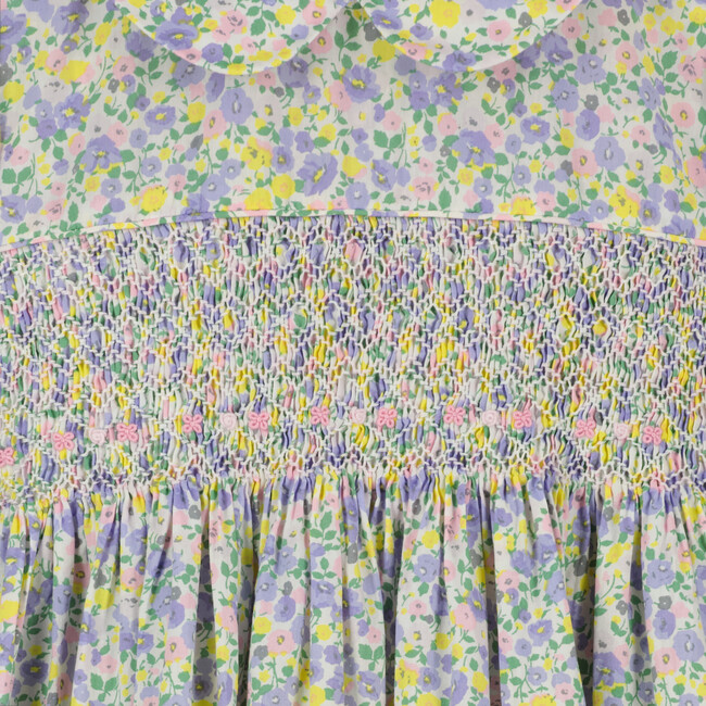 Nelly Floral Smocked Dress, Multicolors - Dresses - 3