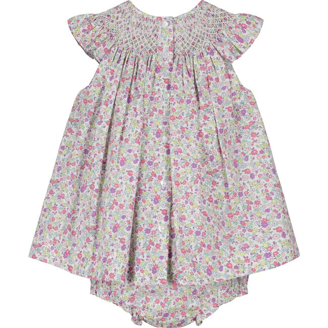 Carmelita Floral Smocked Dress, Multicolors - Dresses - 4