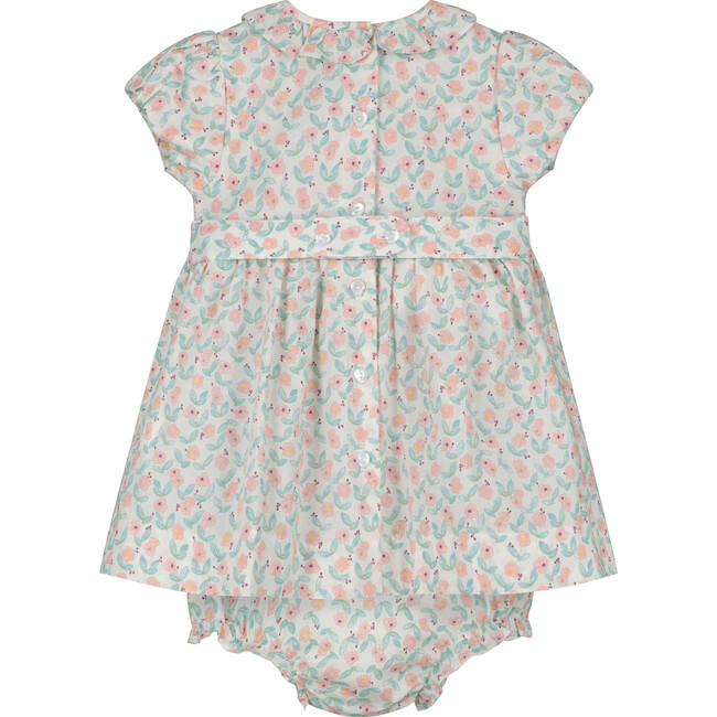 Charlie Floral Smocked Dress, White - Dresses - 4