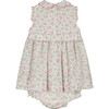 Aveline Floral Smocked Dress, White - Dresses - 3