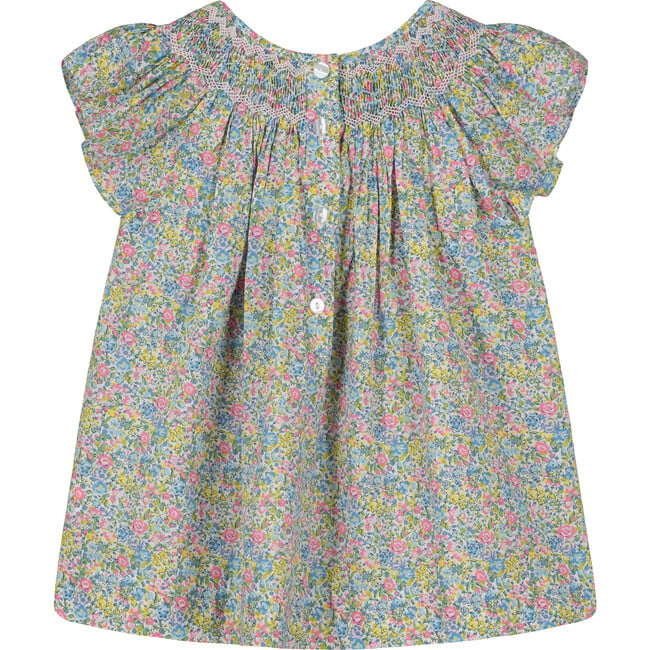 Frannie Ditsy Floral Smocked Blouse, Multicolors - Blouses - 4