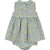 Yalda Floral Smocked Dress, Green - Dresses - 4