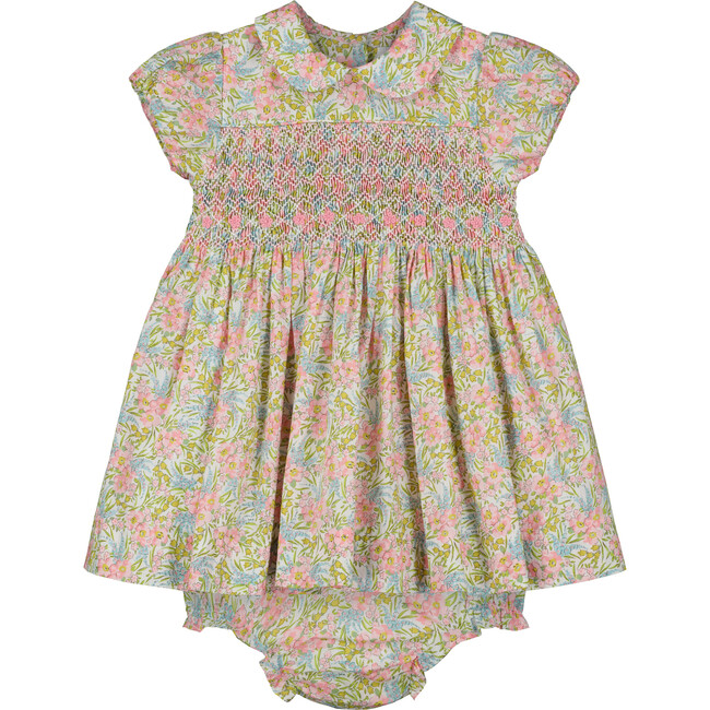 Adriana Floral Smocked Dress, Multicolors