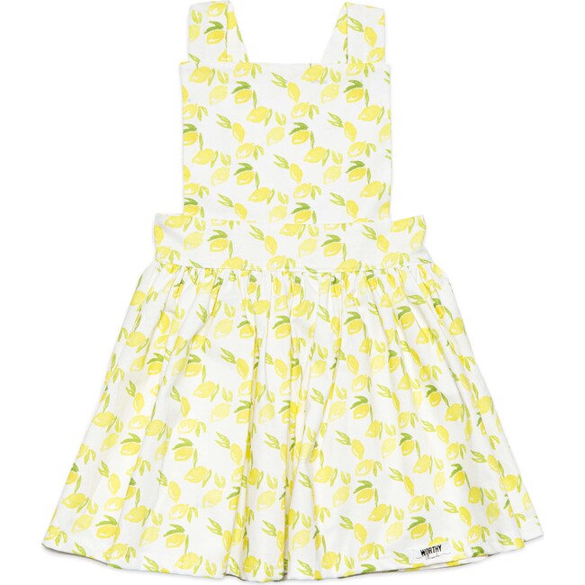 Pinafore Dress, Lemons - Dresses - 1