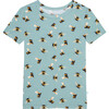 Spring Bee Basic Short Sleeve And Short Length Pajama, Pastel Green - Pajamas - 2 - thumbnail