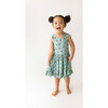 Spring Bee Racerback Ruffled Twirl Dress, Pastel Green - Dresses - 2