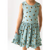 Spring Bee Racerback Ruffled Twirl Dress, Pastel Green - Dresses - 3