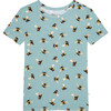 Spring Bee Short Sleeve Basic Pajama, Pastel Green - Pajamas - 5
