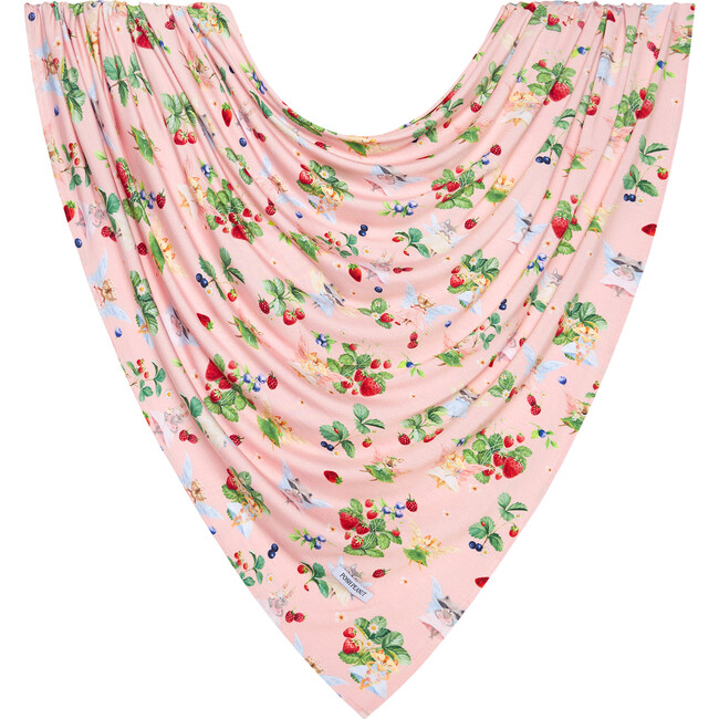 Annabelle Swaddle And Headwrap Set, Pastel Pink - Swaddles - 6