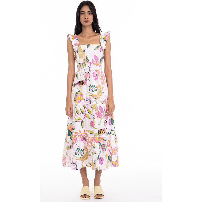 Women's Harriet Muse Spring Floral Dress, White