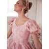 Women's Violette Puff Sleeve Print Maxi Dress, Pink - Dresses - 3