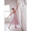 Women's Promenade Puff Sleeve Floral Print Maxi Dress, Pink And White - Dresses - 4