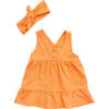 Playmate Summer Dress, Orange - Dresses - 1 - thumbnail