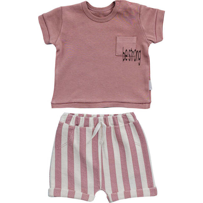 Zebra Pocket Outfit, Rose