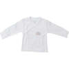 Sunshine Print Side Snap Outfit & Hat, White - Mixed Apparel Set - 4