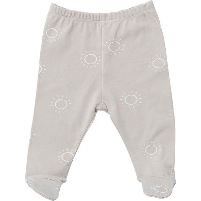 Sunshine Print Side Snap Outfit & Hat, White - Mixed Apparel Set - 5