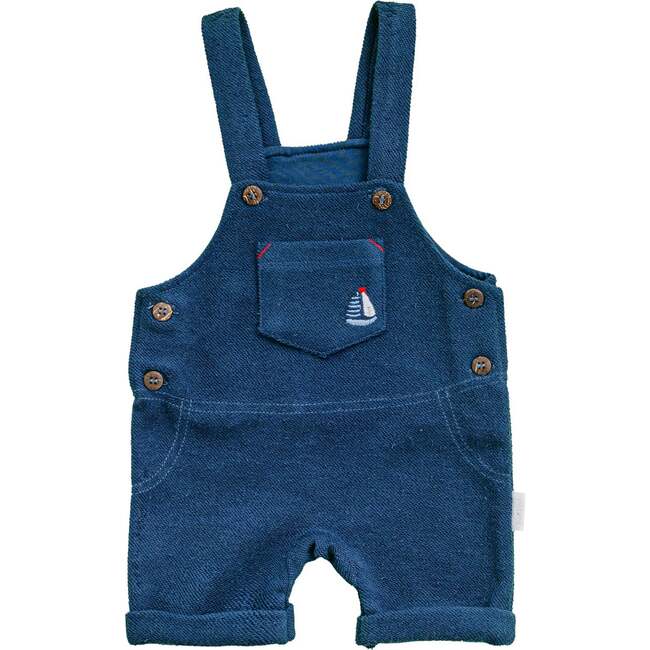 Marine Print Overalls Outfit, Navy - Mixed Apparel Set - 4