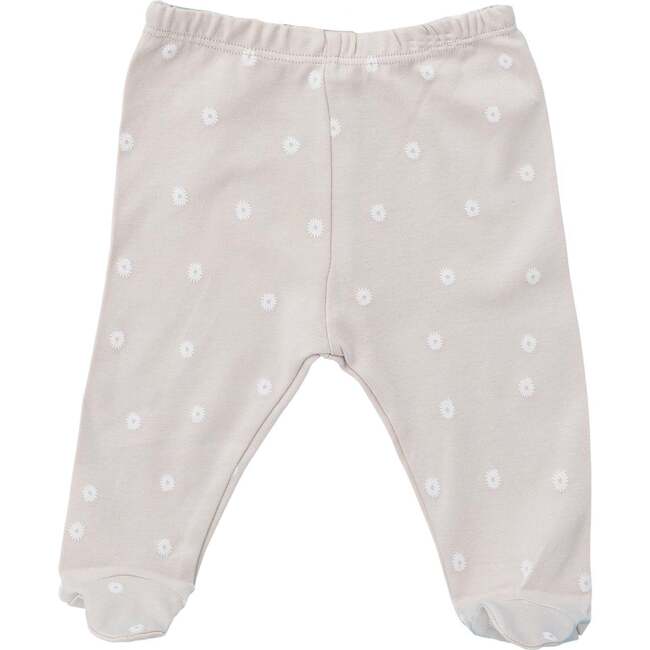3pc Side Snap Ruffle Bow Outfit, White - Mixed Apparel Set - 4