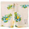 Lobster Print Cotton Shorts, Beige - Shorts - 1 - thumbnail