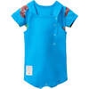 Coconut Print Overalls Outfit, Blue - Mixed Apparel Set - 1 - thumbnail