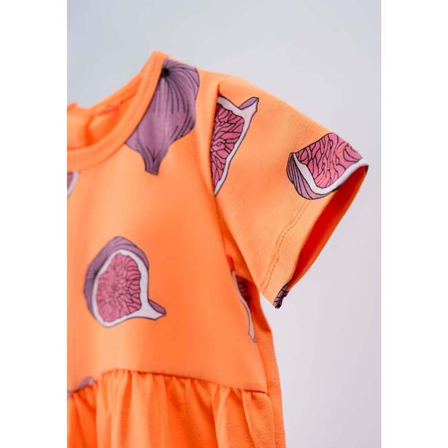 Fig Graphic Romper, Orange - Bodysuits - 3