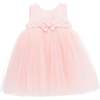 Sleeveless Floral Tulle Dress, Pink - Dresses - 1 - thumbnail
