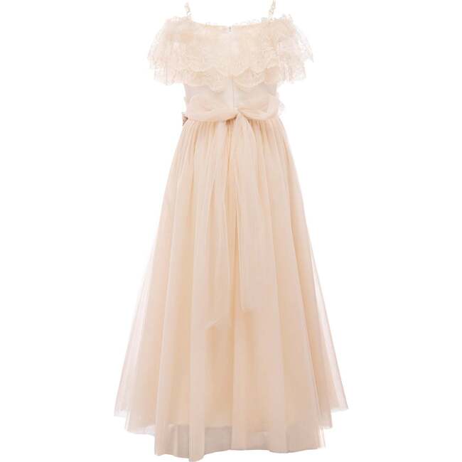 Naramore Floral Belt Dress, Beige - Dresses - 2
