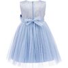 Bellecourt Floral Glitter Dress, Blue - Dresses - 2