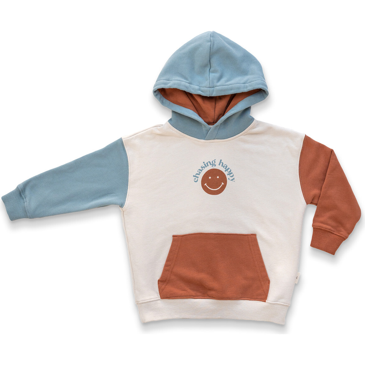 Organic Cotton French Terry Hoodie, Chasing Happy - Sweatshirts - 1