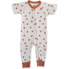 Viscose from Bamboo Organic Cotton S/S Romper, Happy Dot - Rompers - 1 - thumbnail