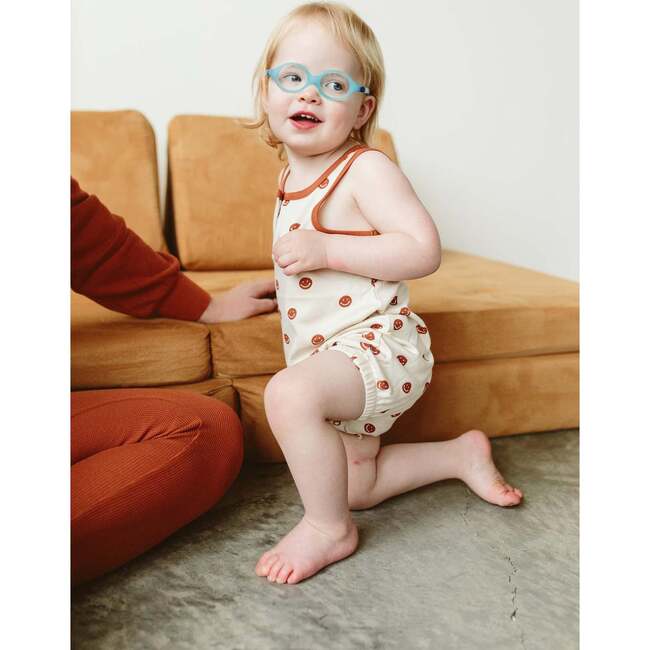 Viscose from Bamboo Organic Cotton Sleeveless Romper, Happy Dot - Rompers - 3