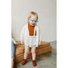 Organic Cotton Knit Button-Up Toddler Sweater, Shell - Sweaters - 5