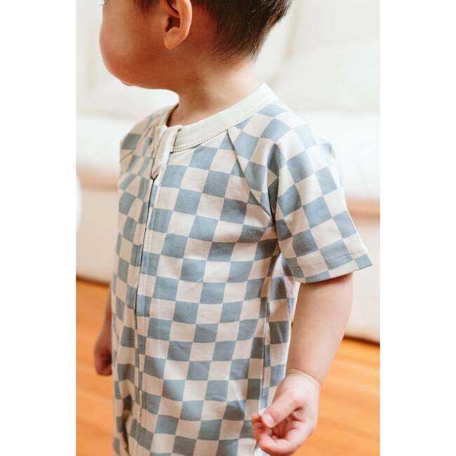 Viscose from Bamboo Organic Cotton S/S Romper, Cabana - Rompers - 5