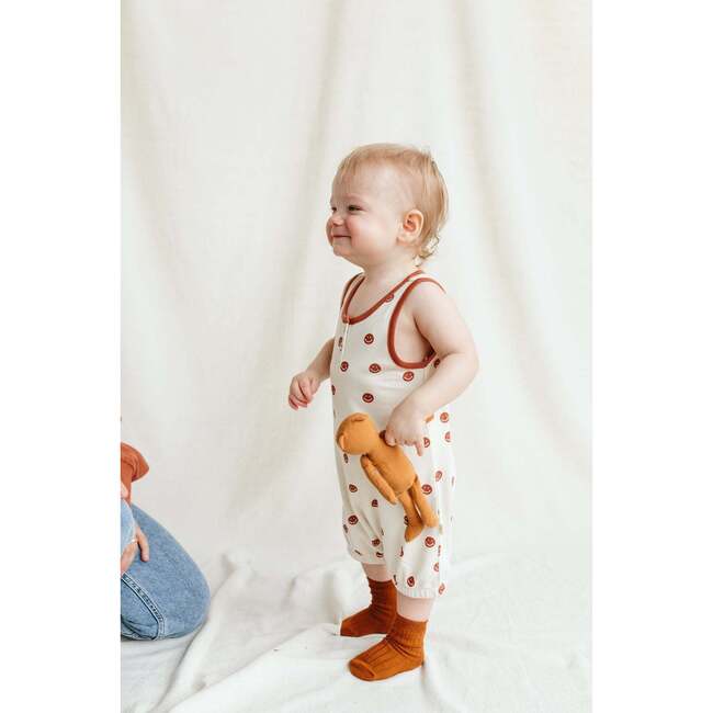 Viscose from Bamboo Organic Cotton Sleeveless Romper, Happy Dot - Rompers - 6