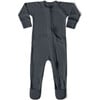 Viscose from Bamboo Organic Cotton Zipper Jumpsuit, Midnight - Rompers - 1 - thumbnail