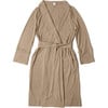 Viscose from Bamboo Organic Cotton Womens Robe, Sandstone - Robes - 1 - thumbnail