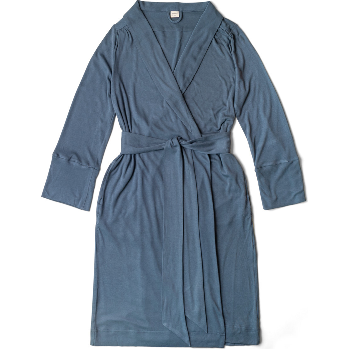 Viscose from Bamboo Organic Cotton Womens Robe, Midnight - Robes - 1